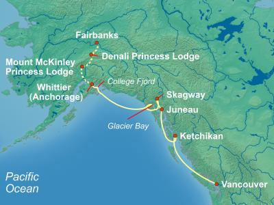 Alaska Cruise Tour Itinerary