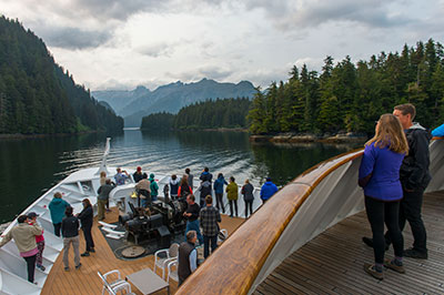 UnCruise Adventures Safari Endeavour sailing in Alaska