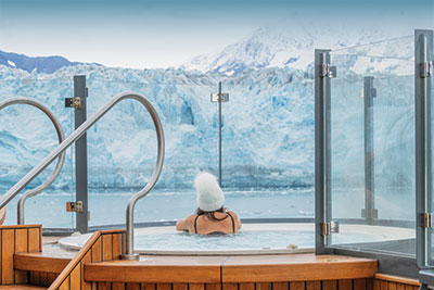 Holland America Line Alaska cruise glacier view Inside Passage