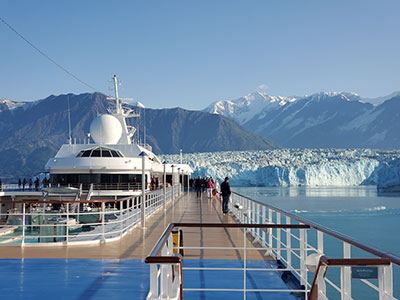 Regent Seven Seas Cruise Ship at Hubbard Glacier